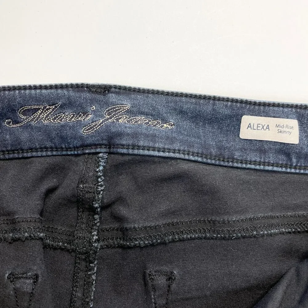 Mavi‎ Jeans Womens 31/30 Alexa Mid Rise Skinny Dark Wash Classic Stretch Ankle